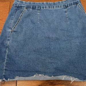 Denim mini skirt